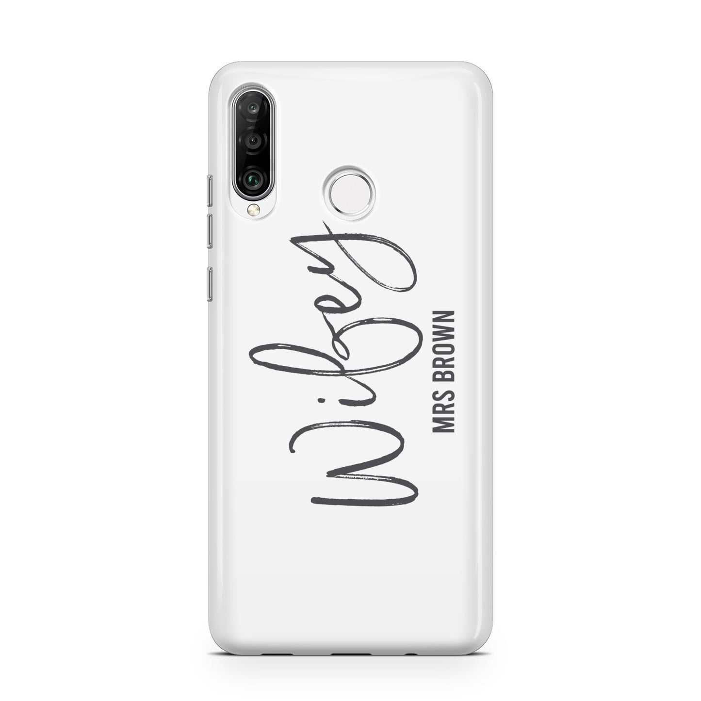 Personalised Wifey White Huawei P30 Lite Phone Case