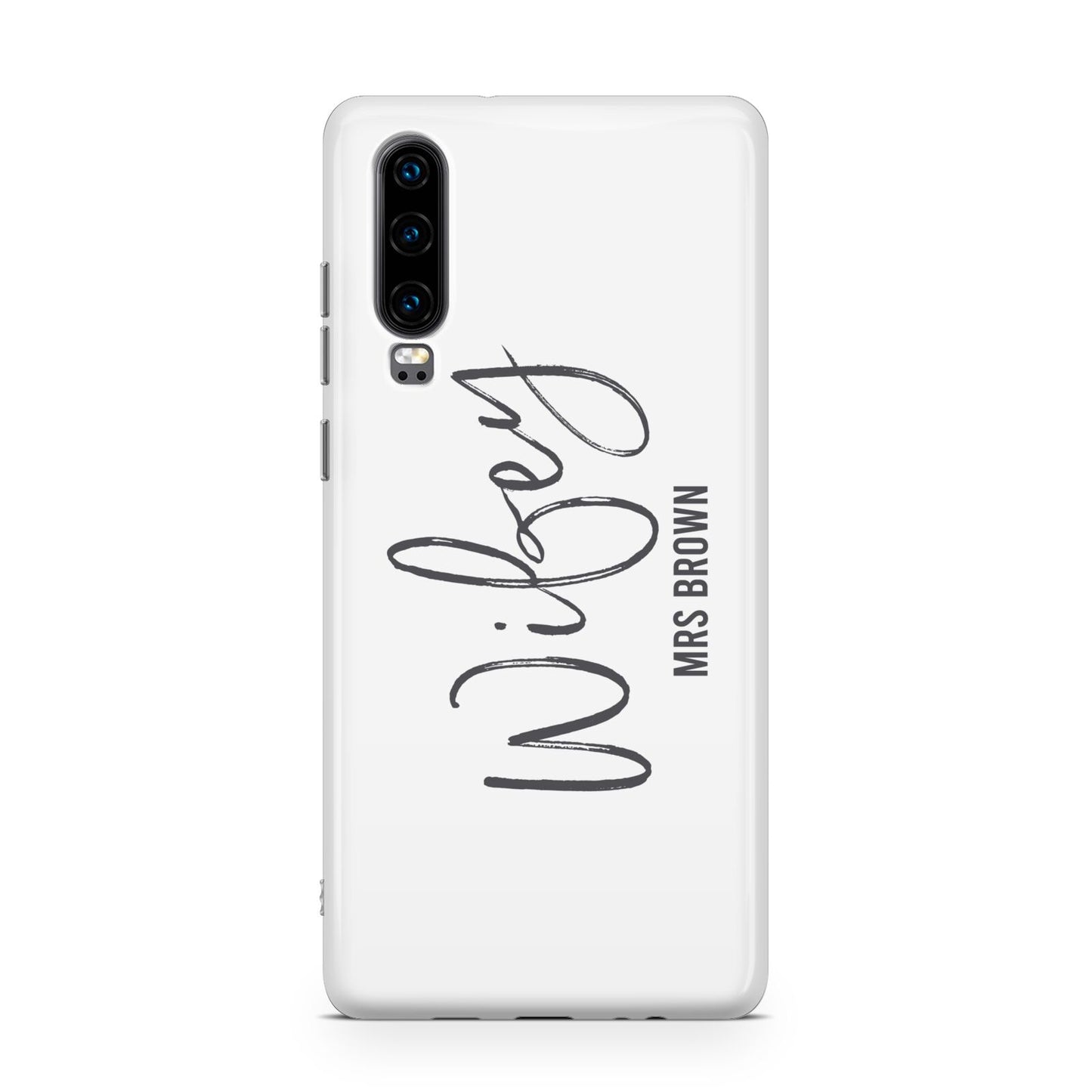 Personalised Wifey White Huawei P30 Phone Case