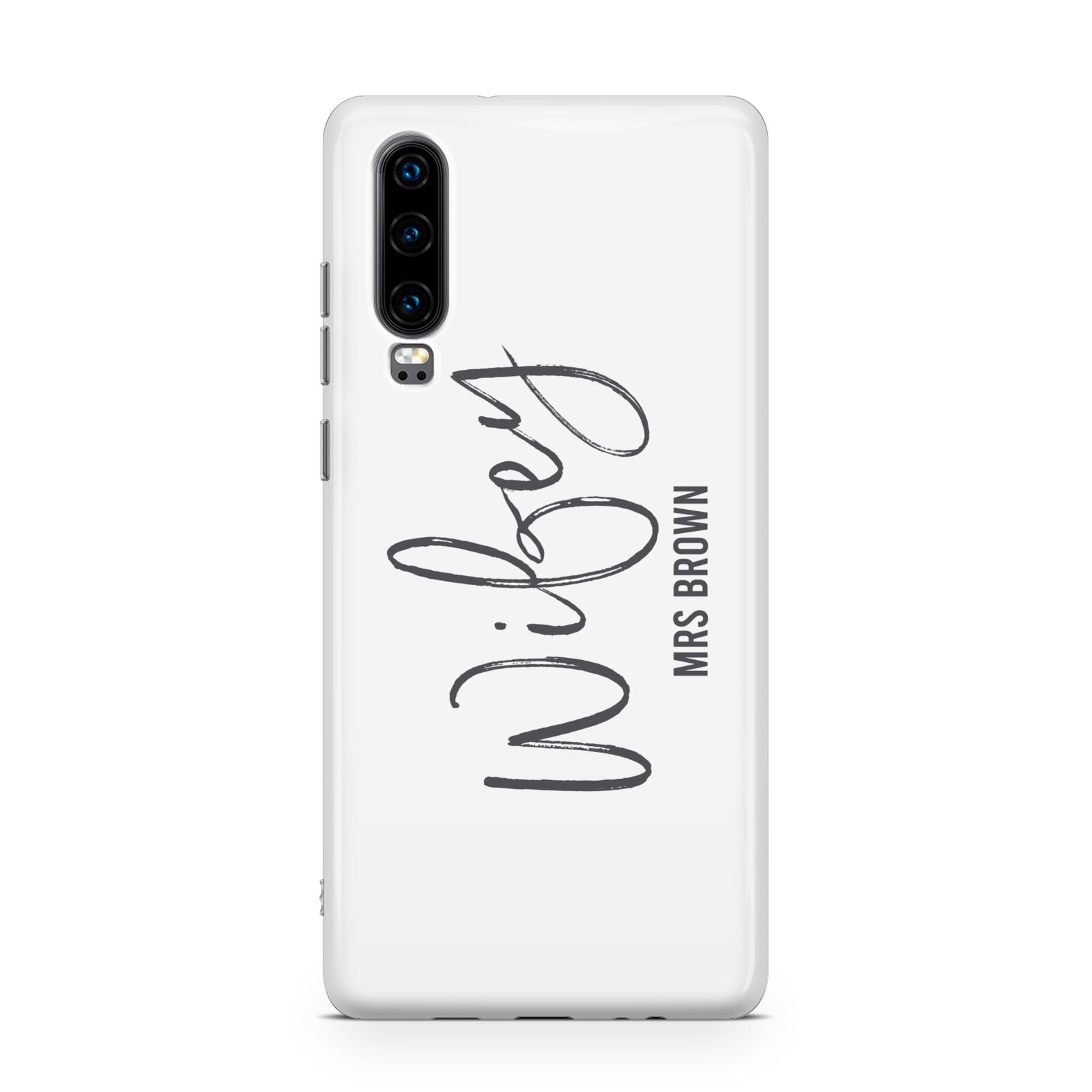 Personalised Wifey White Huawei P30 Phone Case