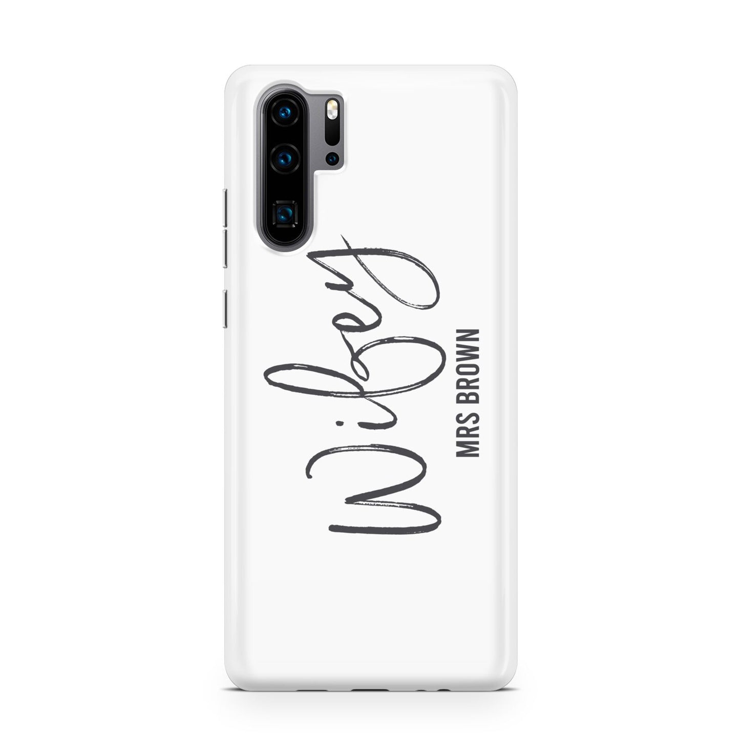 Personalised Wifey White Huawei P30 Pro Phone Case