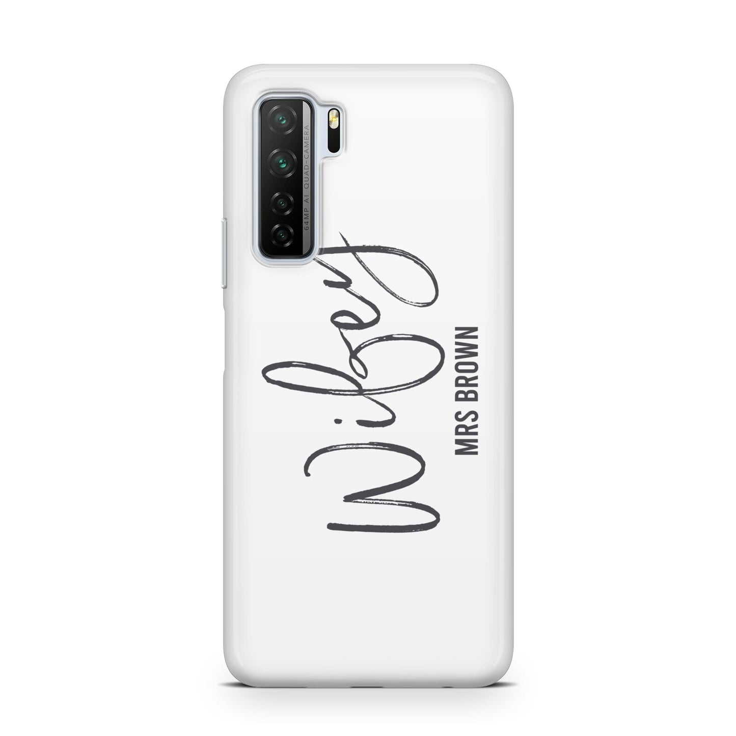 Personalised Wifey White Huawei P40 Lite 5G Phone Case