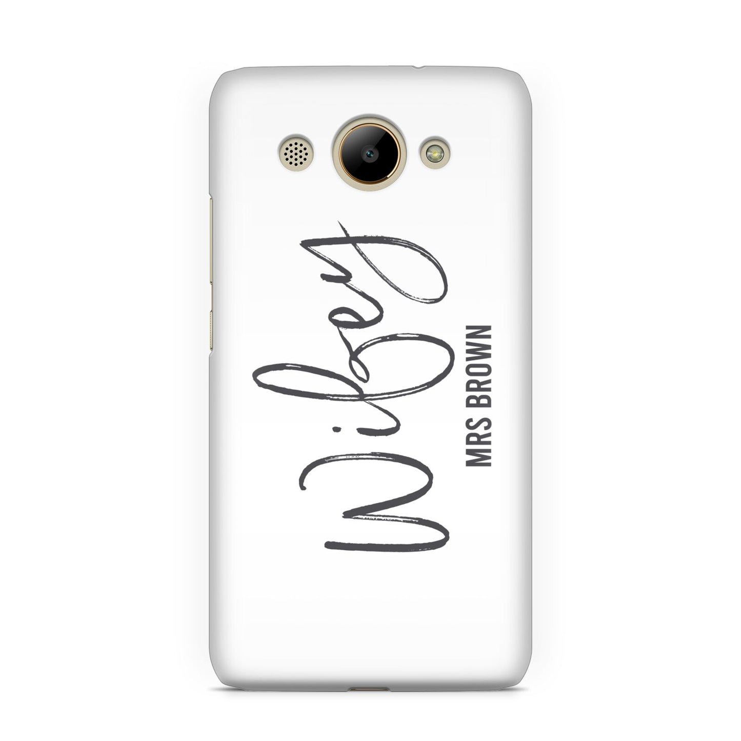 Personalised Wifey White Huawei Y3 2017