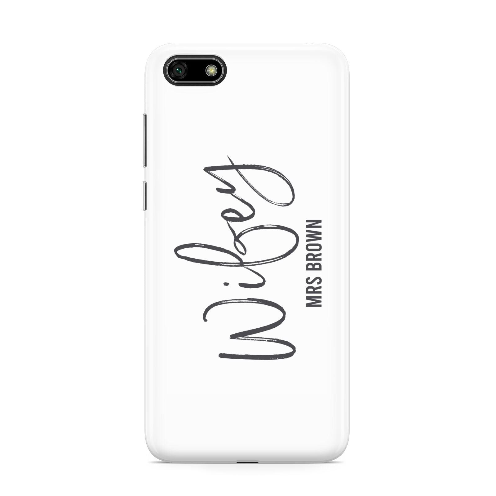 Personalised Wifey White Huawei Y5 Prime 2018 Phone Case