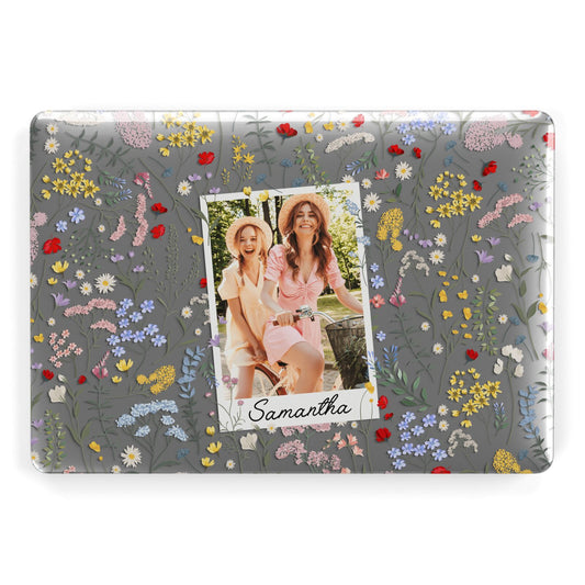 Personalised Wild Flowers Photo Apple MacBook Case