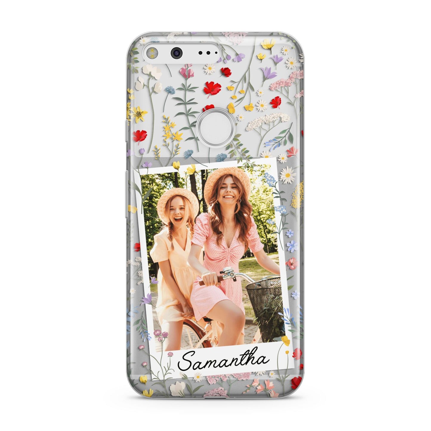 Personalised Wild Flowers Photo Google Pixel Case