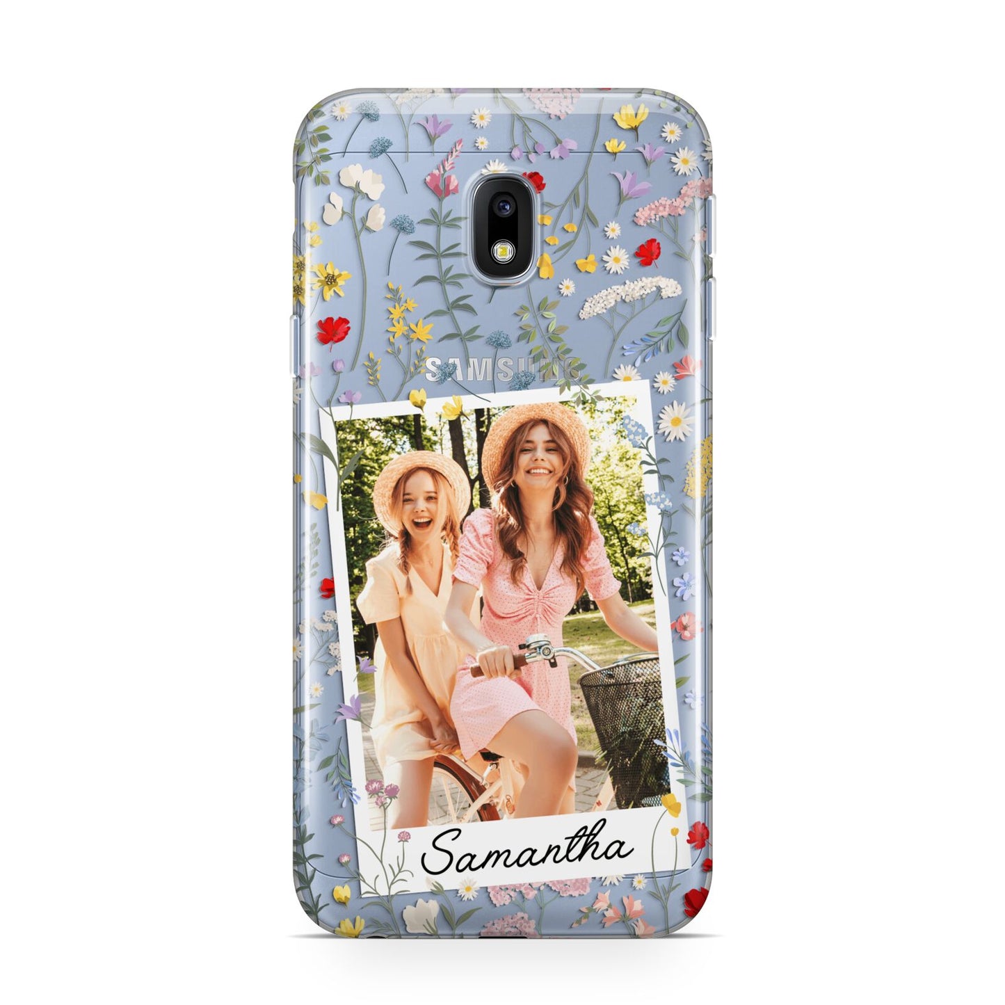 Personalised Wild Flowers Photo Samsung Galaxy J3 2017 Case