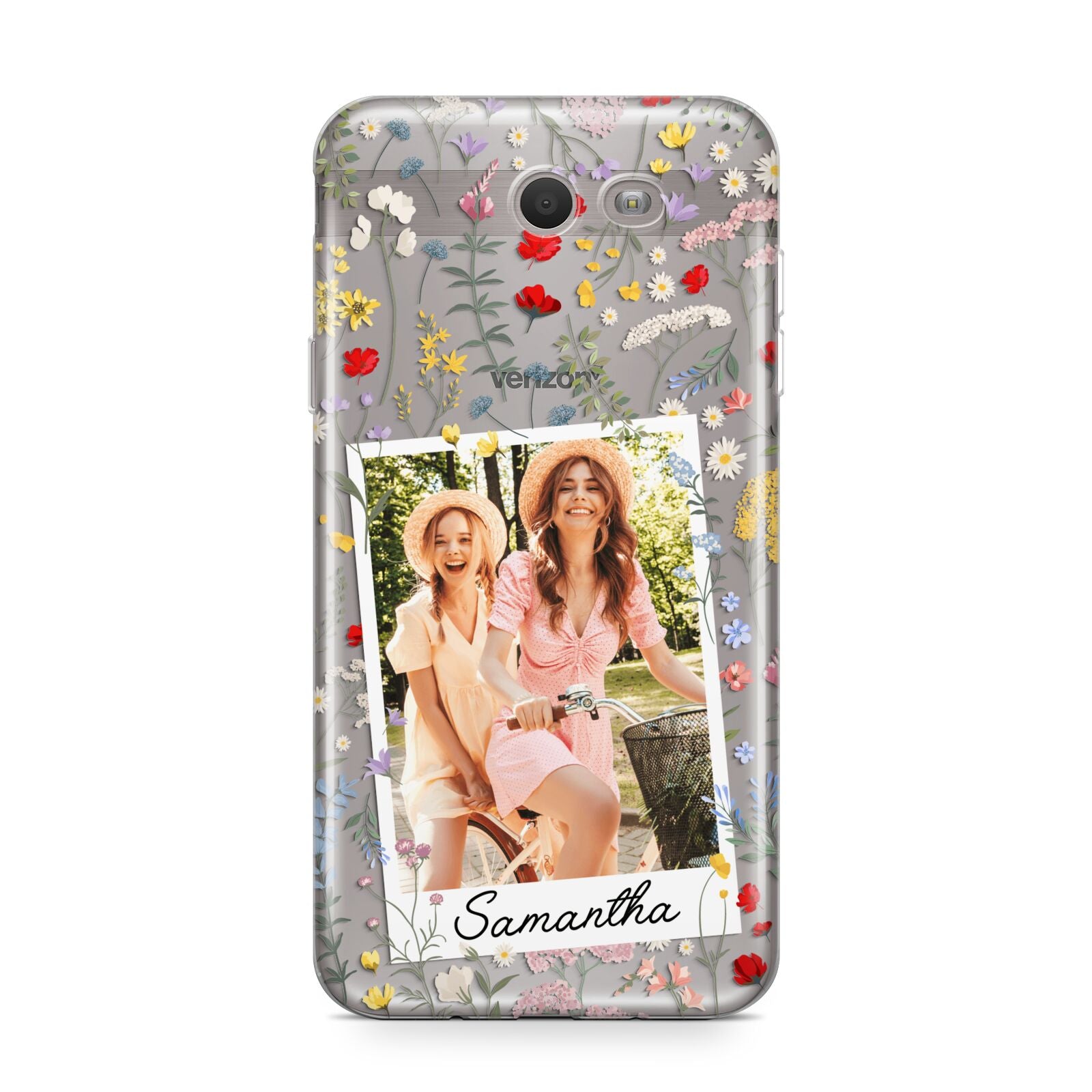 Personalised Wild Flowers Photo Samsung Galaxy J7 2017 Case