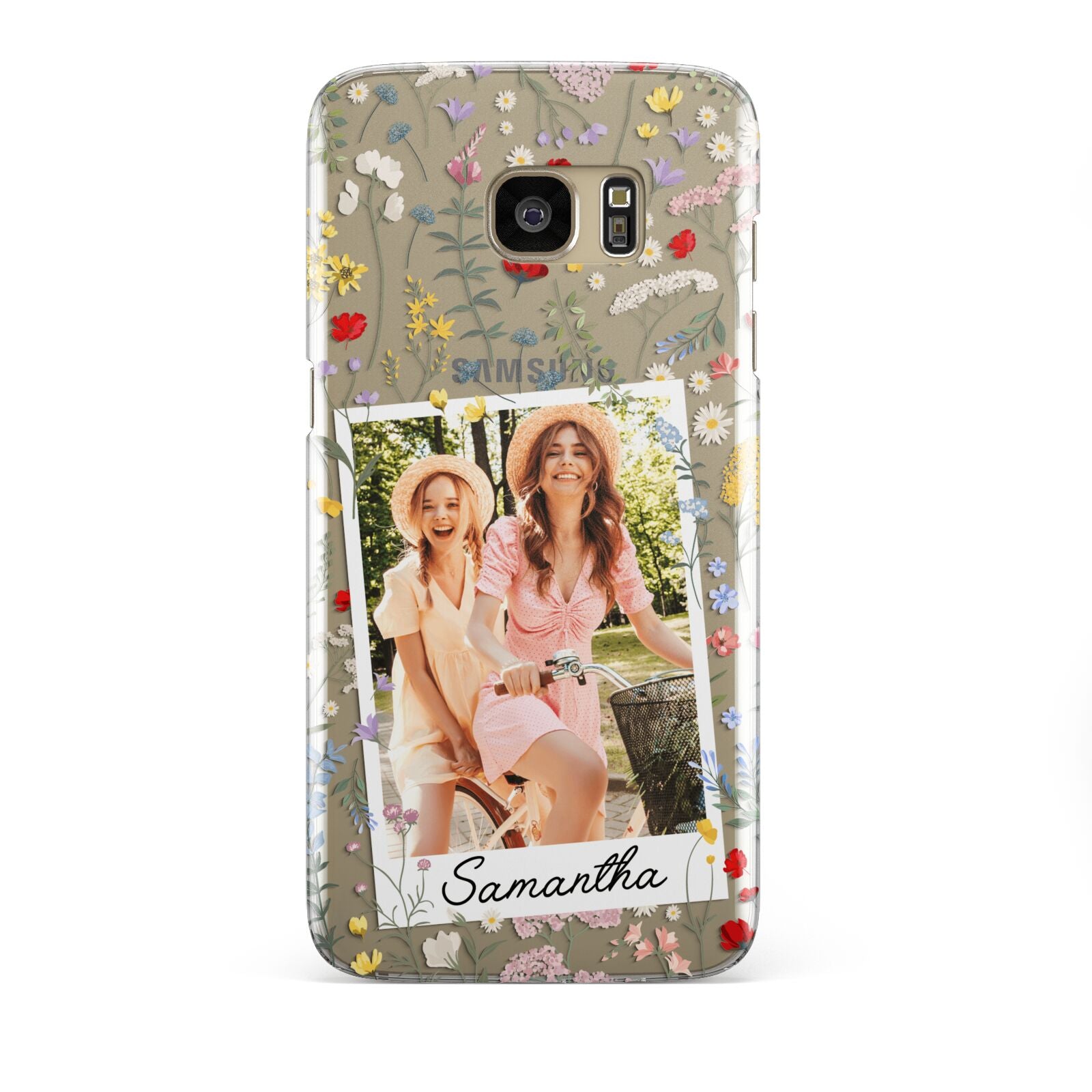 Personalised Wild Flowers Photo Samsung Galaxy S7 Edge Case