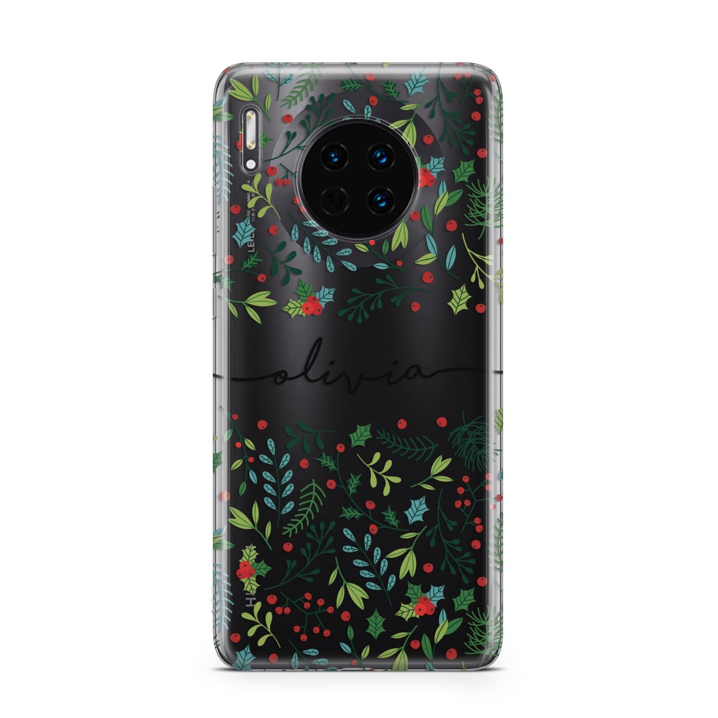 Personalised Winter Floral Huawei Mate 30