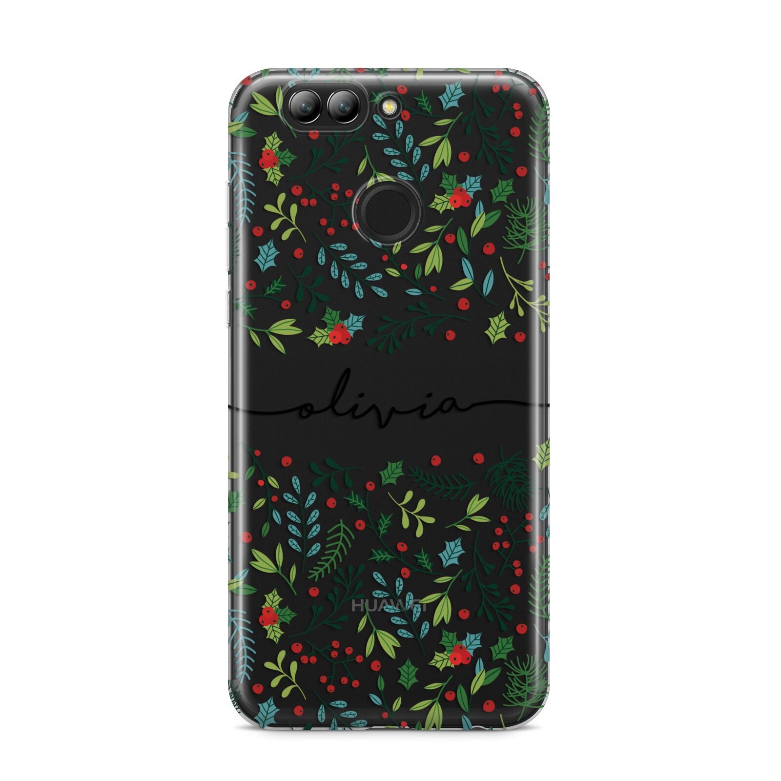 Personalised Winter Floral Huawei Nova 2s Phone Case