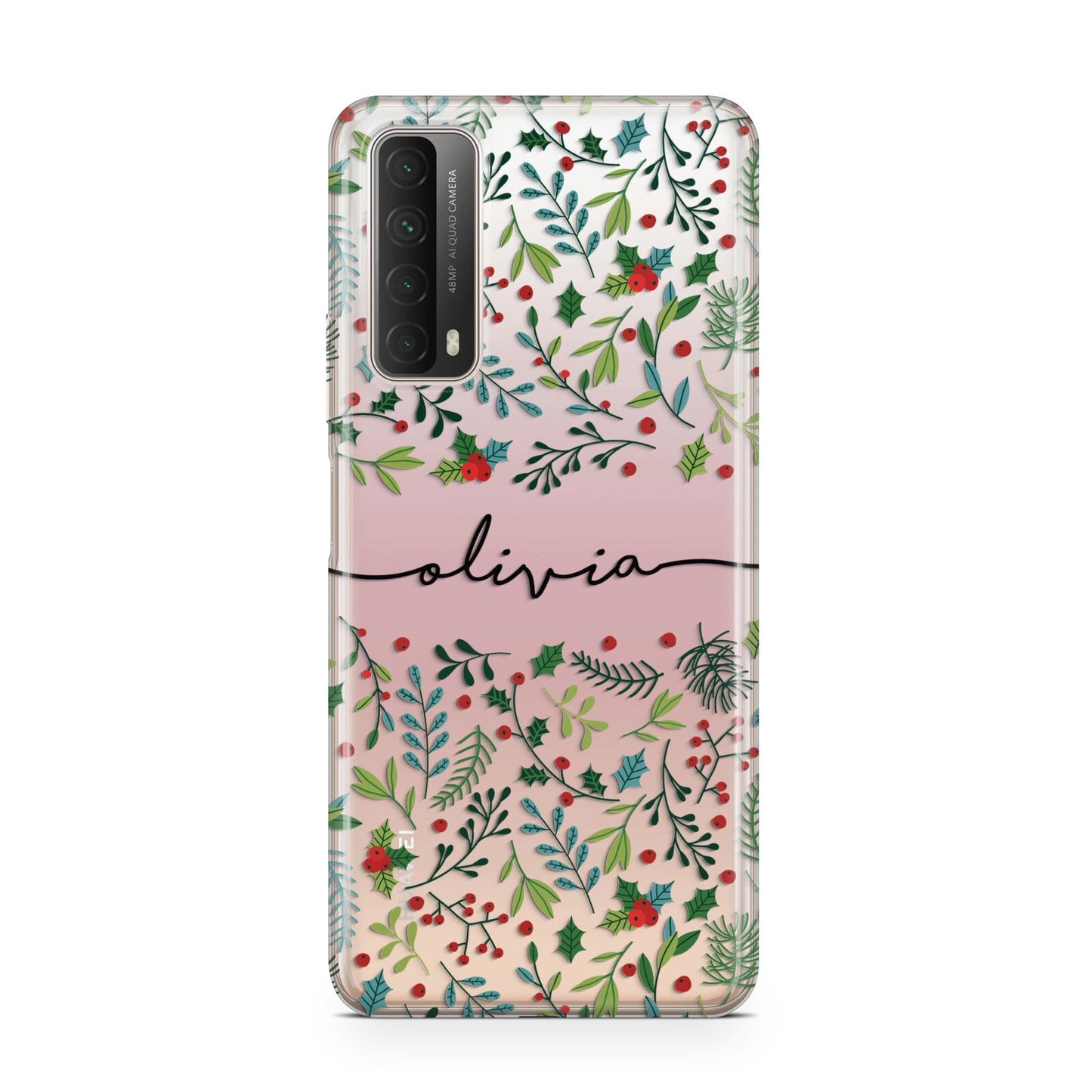 Personalised Winter Floral Huawei P Smart 2021