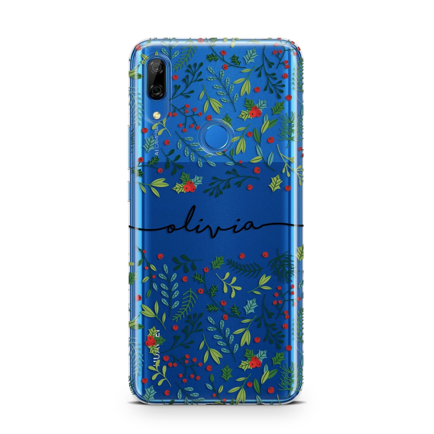 Personalised Winter Floral Huawei P Smart Z