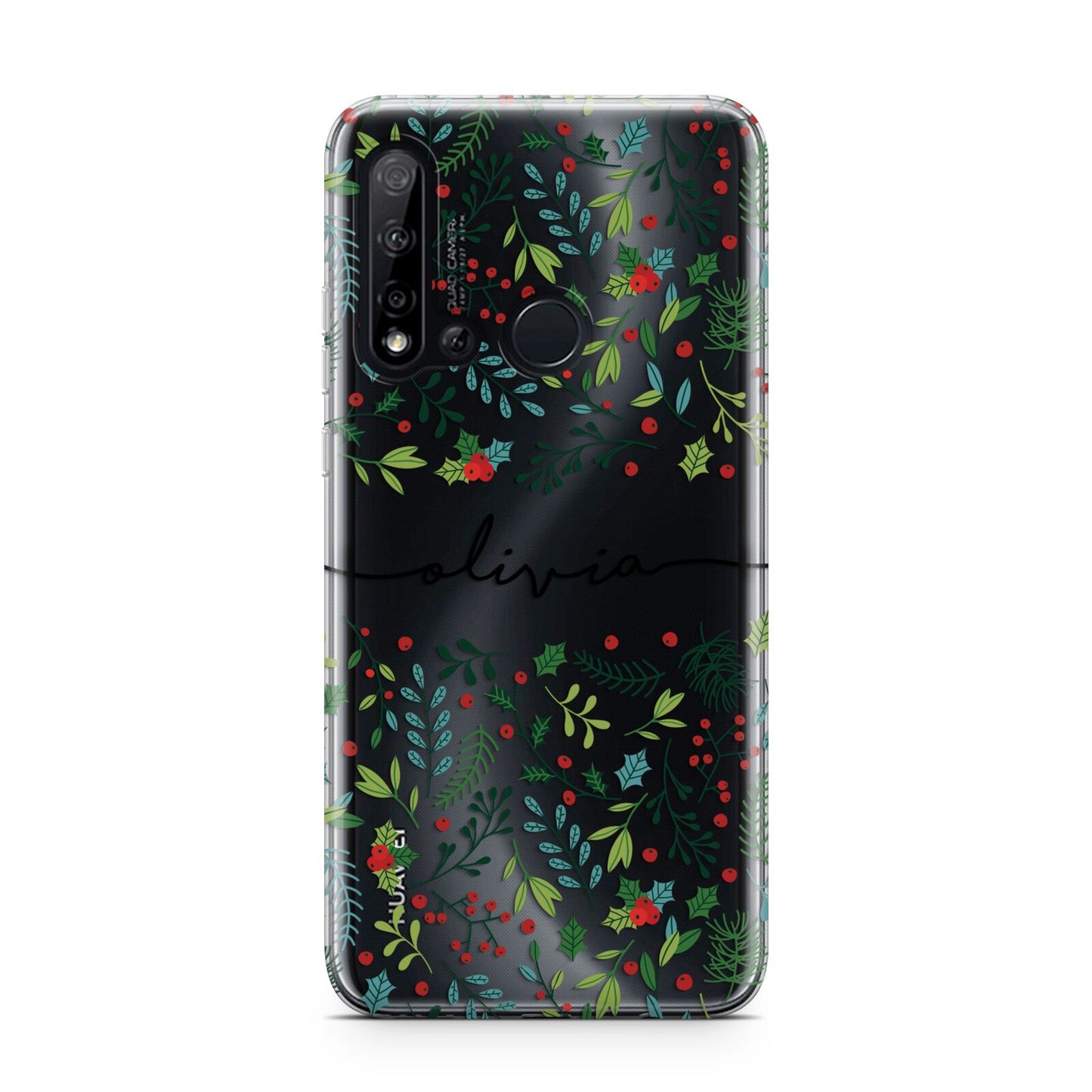 Personalised Winter Floral Huawei P20 Lite 5G Phone Case