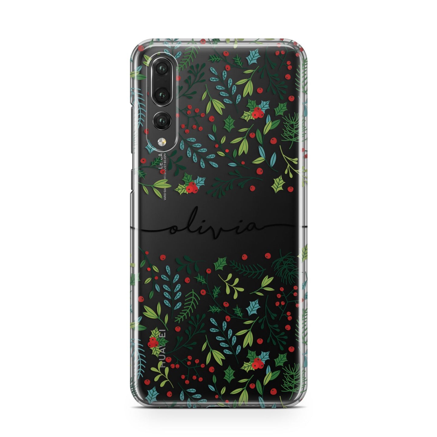 Personalised Winter Floral Huawei P20 Pro Phone Case