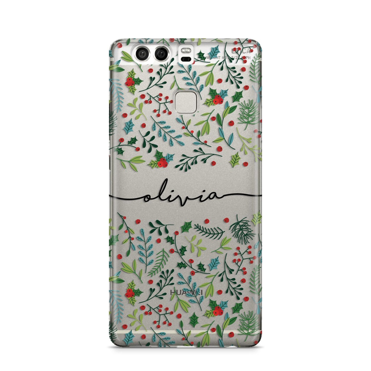 Personalised Winter Floral Huawei P9 Case