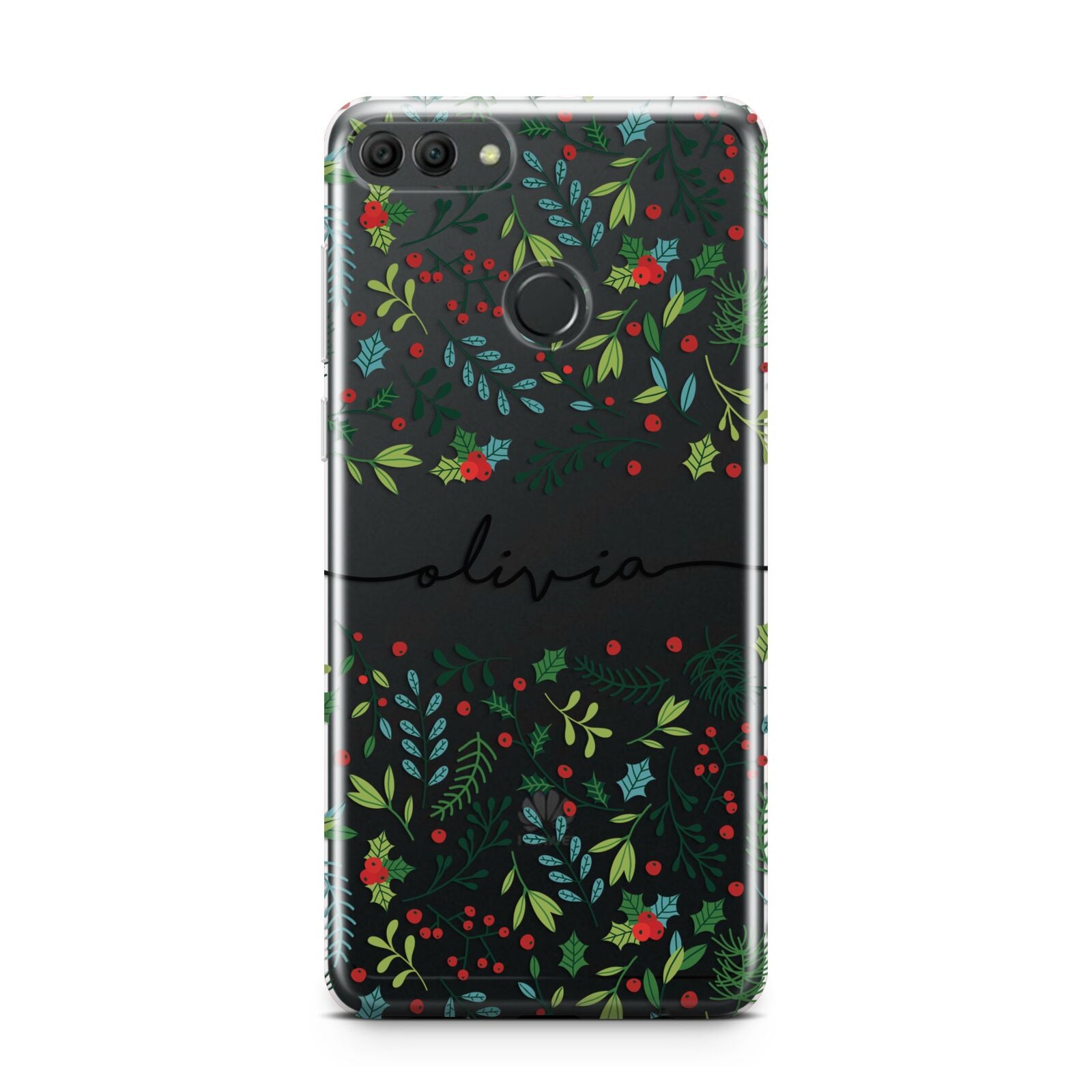 Personalised Winter Floral Huawei Y9 2018