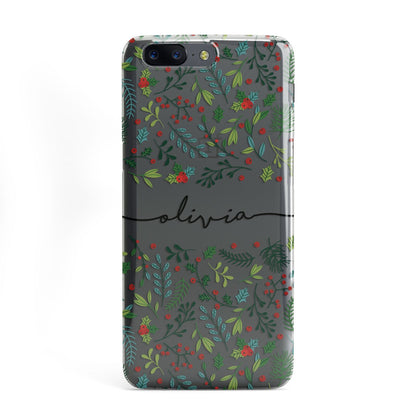 Personalised Winter Floral OnePlus Case