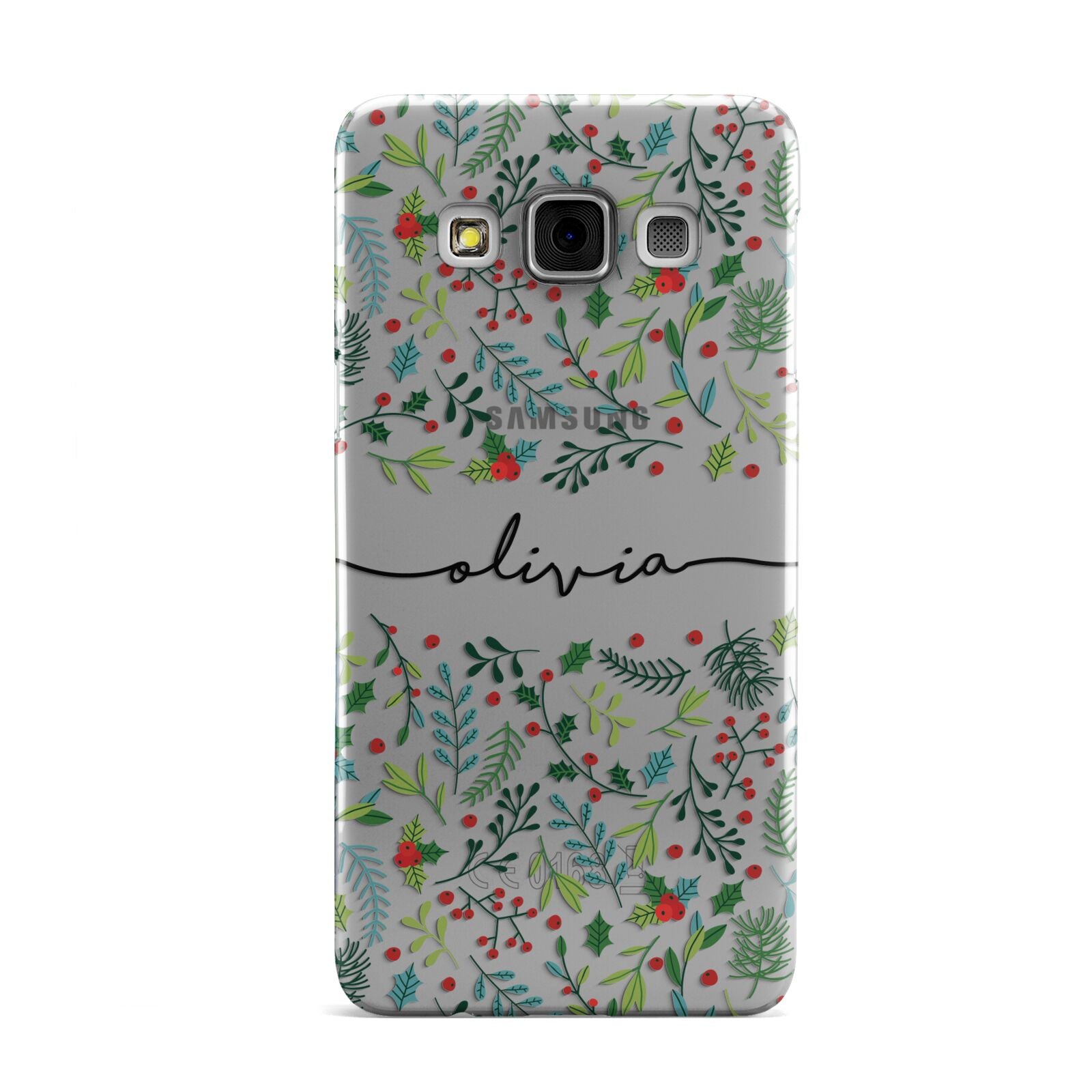 Personalised Winter Floral Samsung Galaxy A3 Case