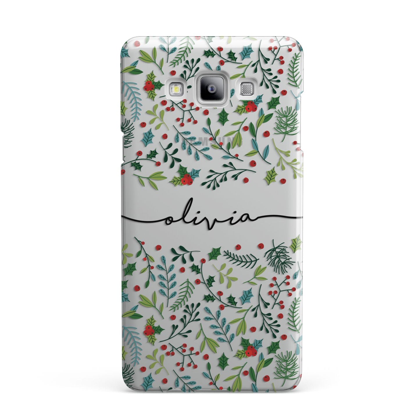 Personalised Winter Floral Samsung Galaxy A7 2015 Case