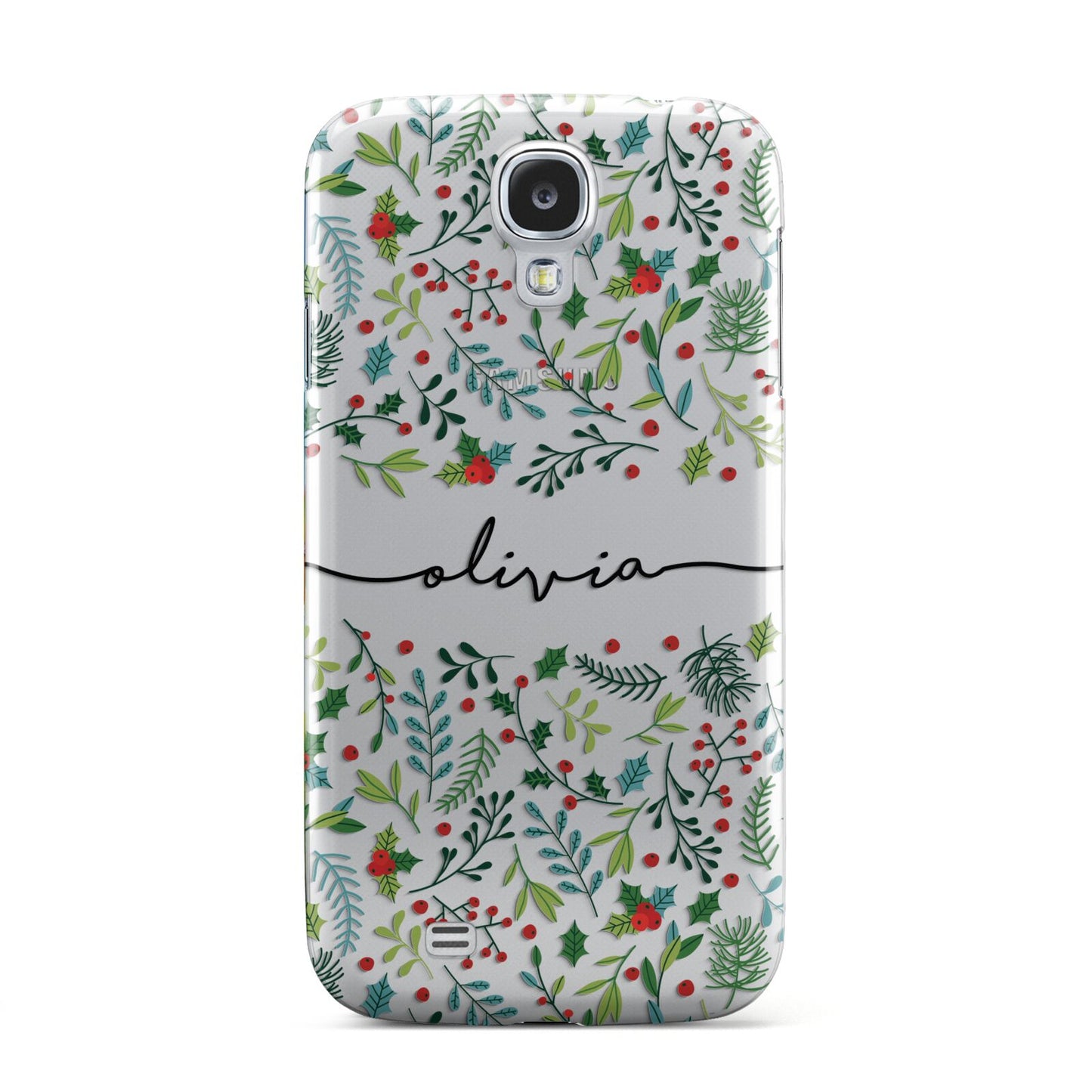 Personalised Winter Floral Samsung Galaxy S4 Case