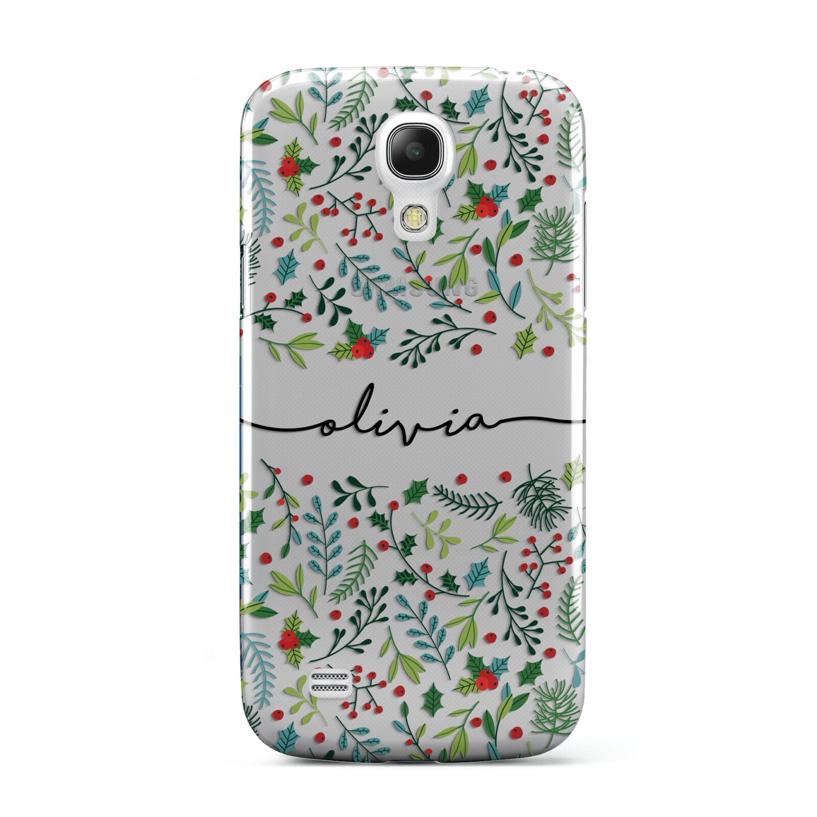 Personalised Winter Floral Samsung Galaxy S4 Mini Case