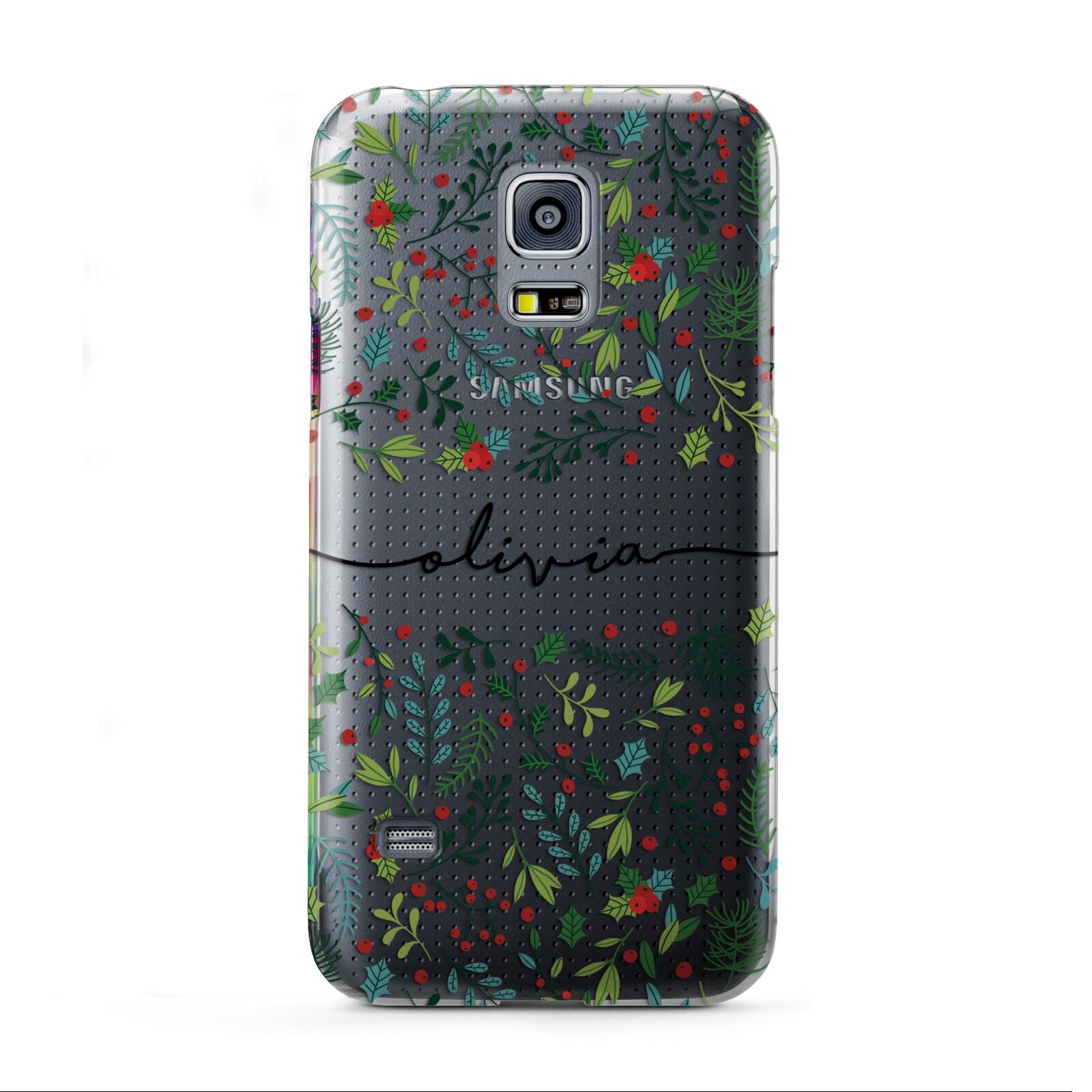 Personalised Winter Floral Samsung Galaxy S5 Mini Case