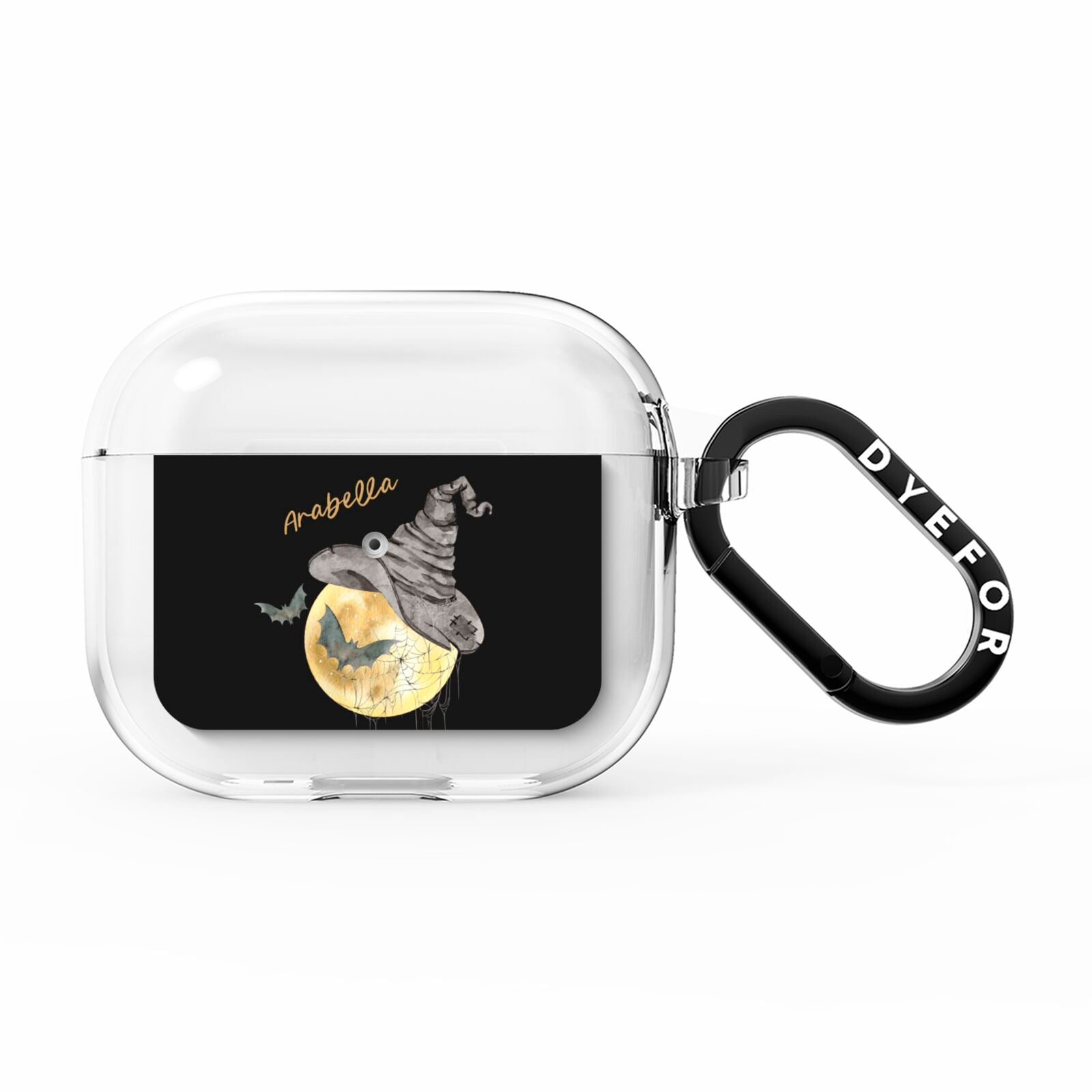 Personalised Witchy Moon AirPods Clear Case 3rd Gen