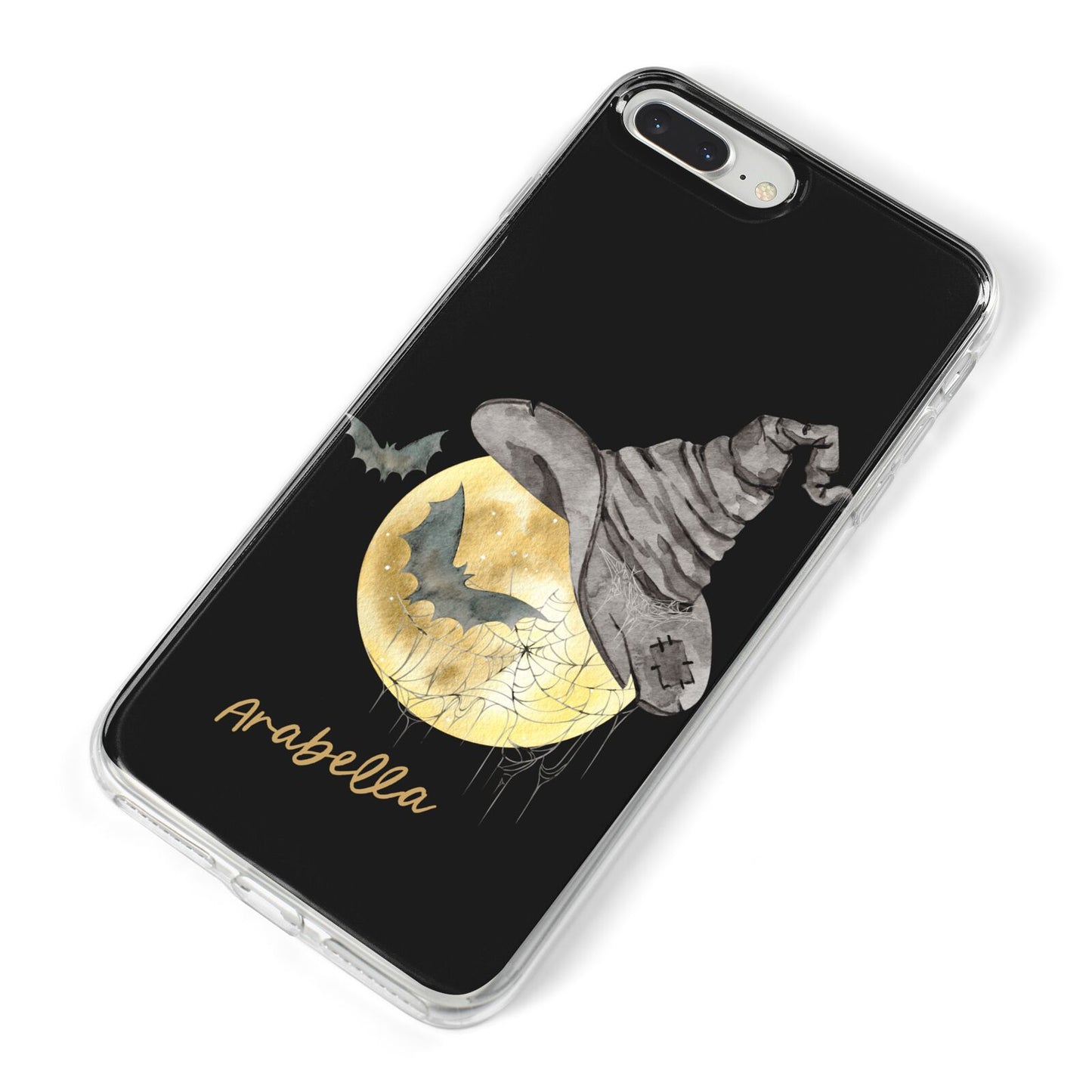 Personalised Witchy Moon iPhone 8 Plus Bumper Case on Silver iPhone Alternative Image