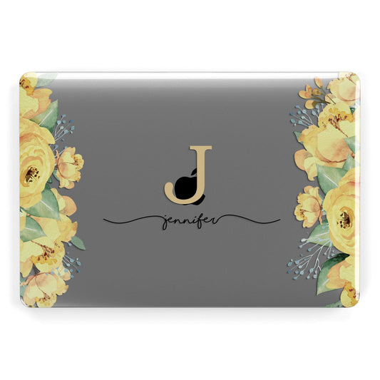 Personalised Yellow Flowers Apple MacBook Case