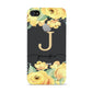 Personalised Yellow Flowers Apple iPhone 4s Case