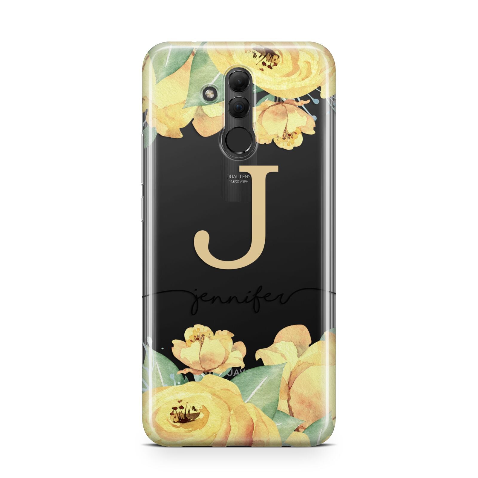 Personalised Yellow Flowers Huawei Mate 20 Lite