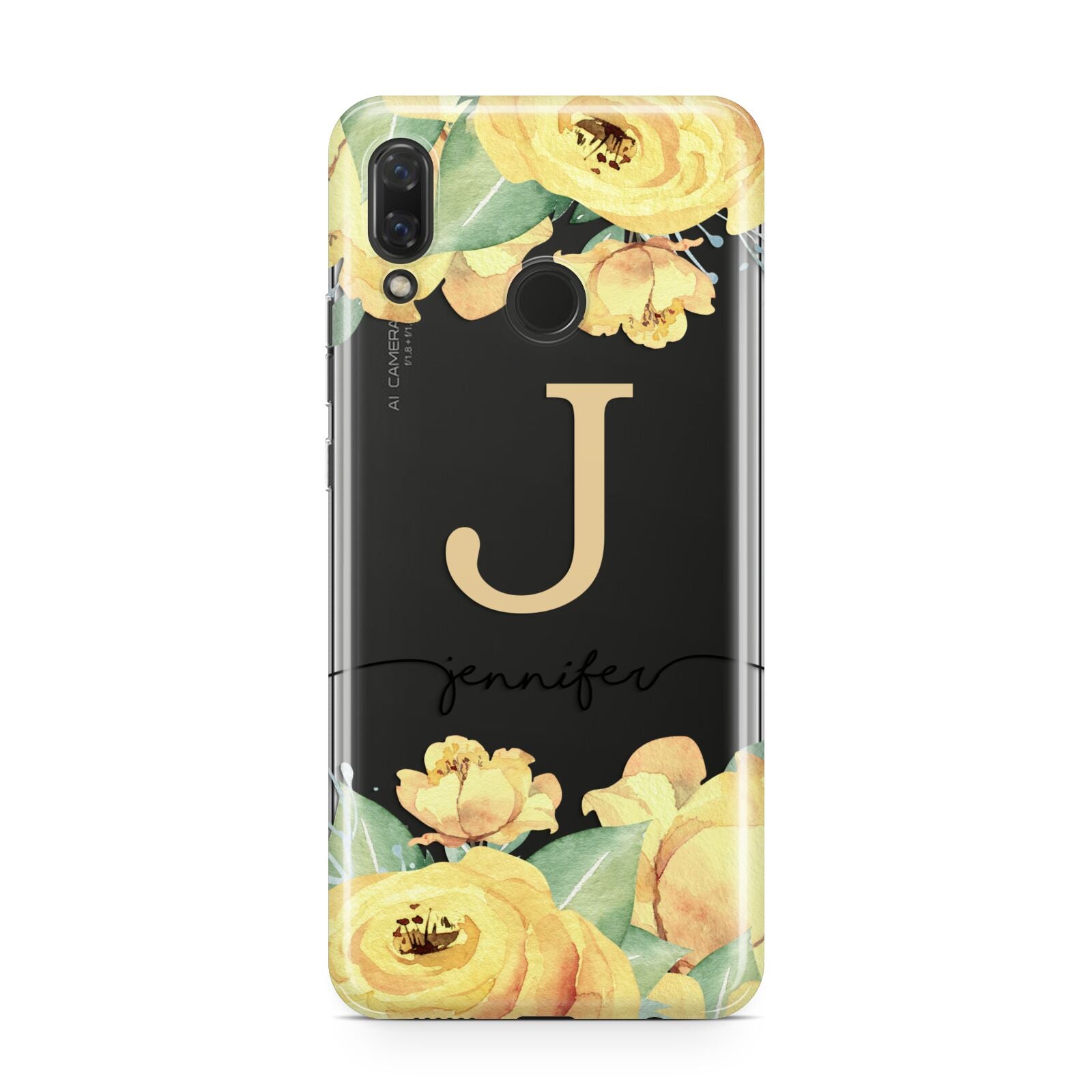 Personalised Yellow Flowers Huawei Nova 3 Phone Case