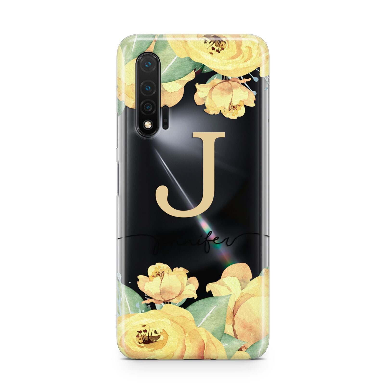 Personalised Yellow Flowers Huawei Nova 6 Phone Case