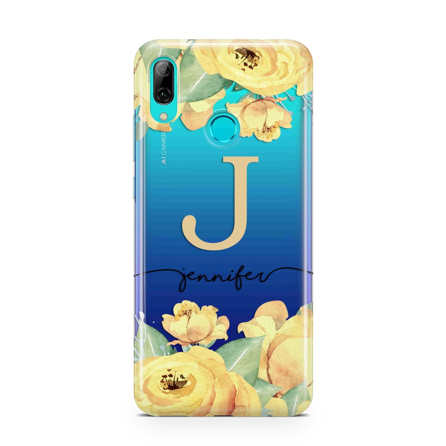 Personalised Yellow Flowers Huawei P Smart 2019 Case