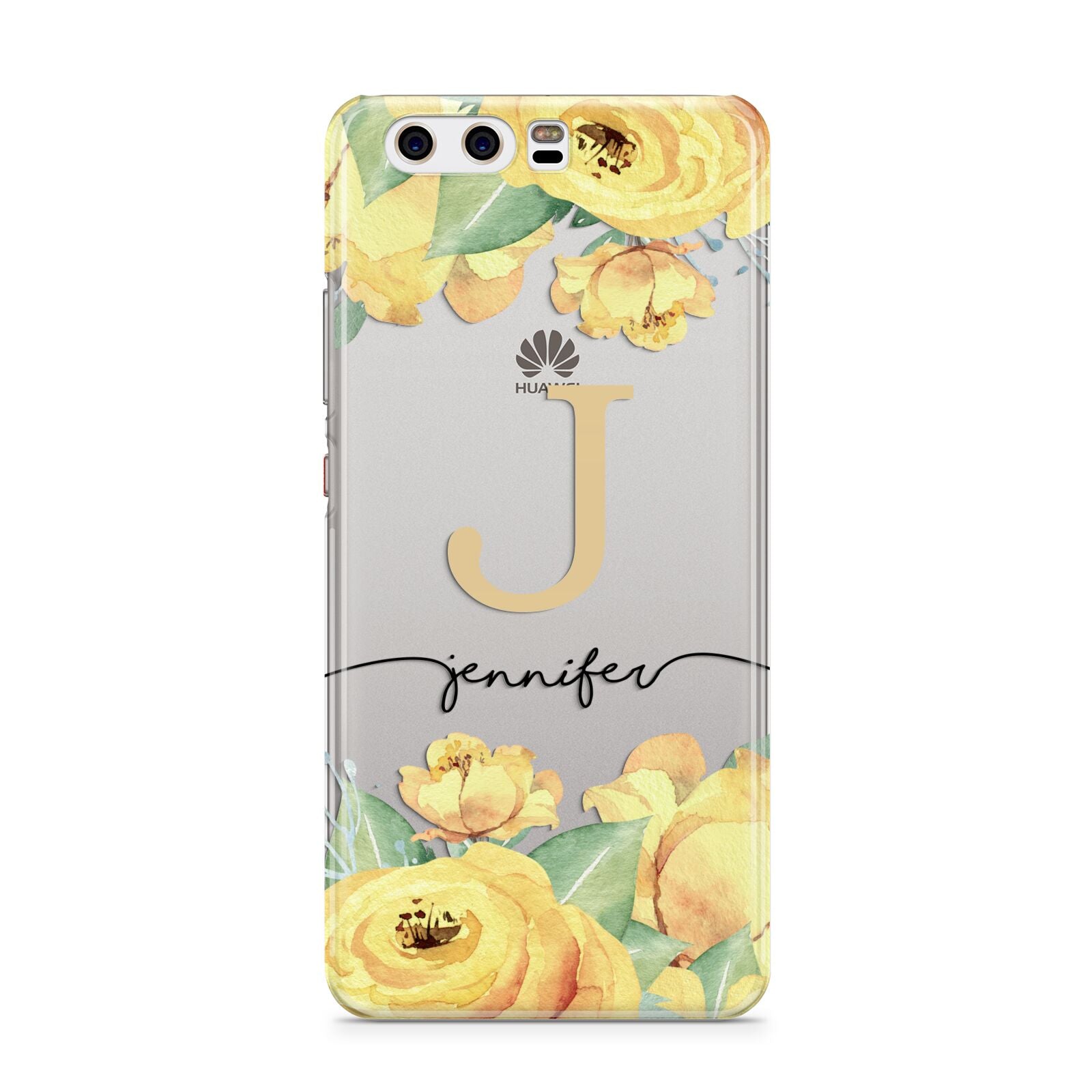 Personalised Yellow Flowers Huawei P10 Phone Case