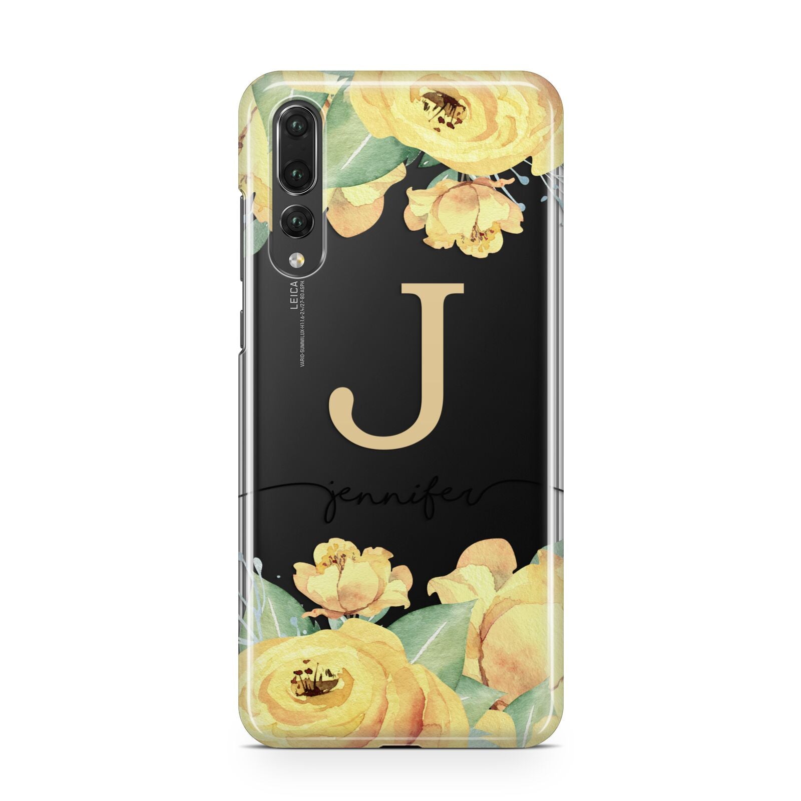 Personalised Yellow Flowers Huawei P20 Pro Phone Case