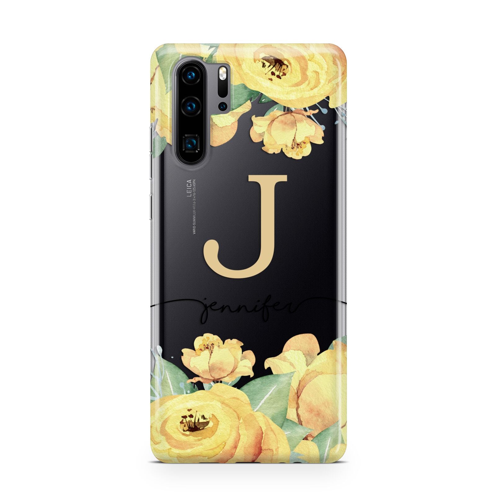 Personalised Yellow Flowers Huawei P30 Pro Phone Case