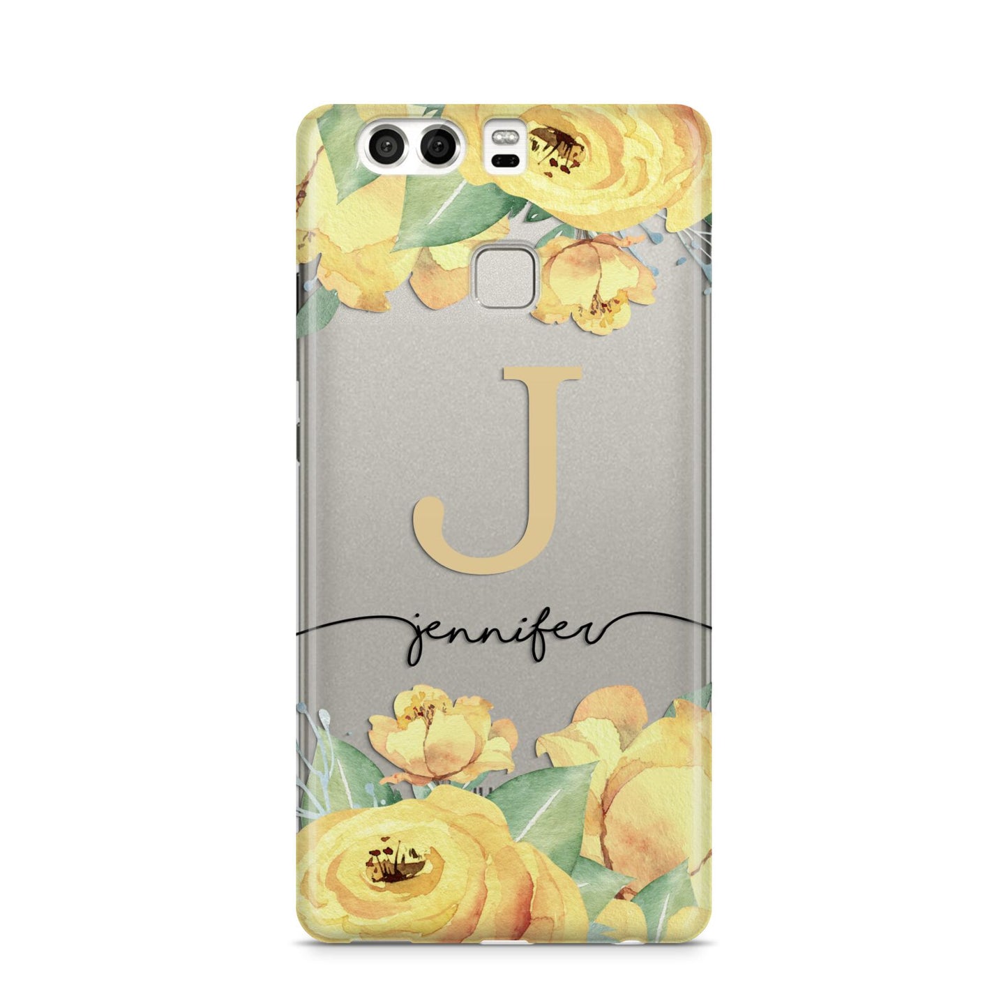 Personalised Yellow Flowers Huawei P9 Case