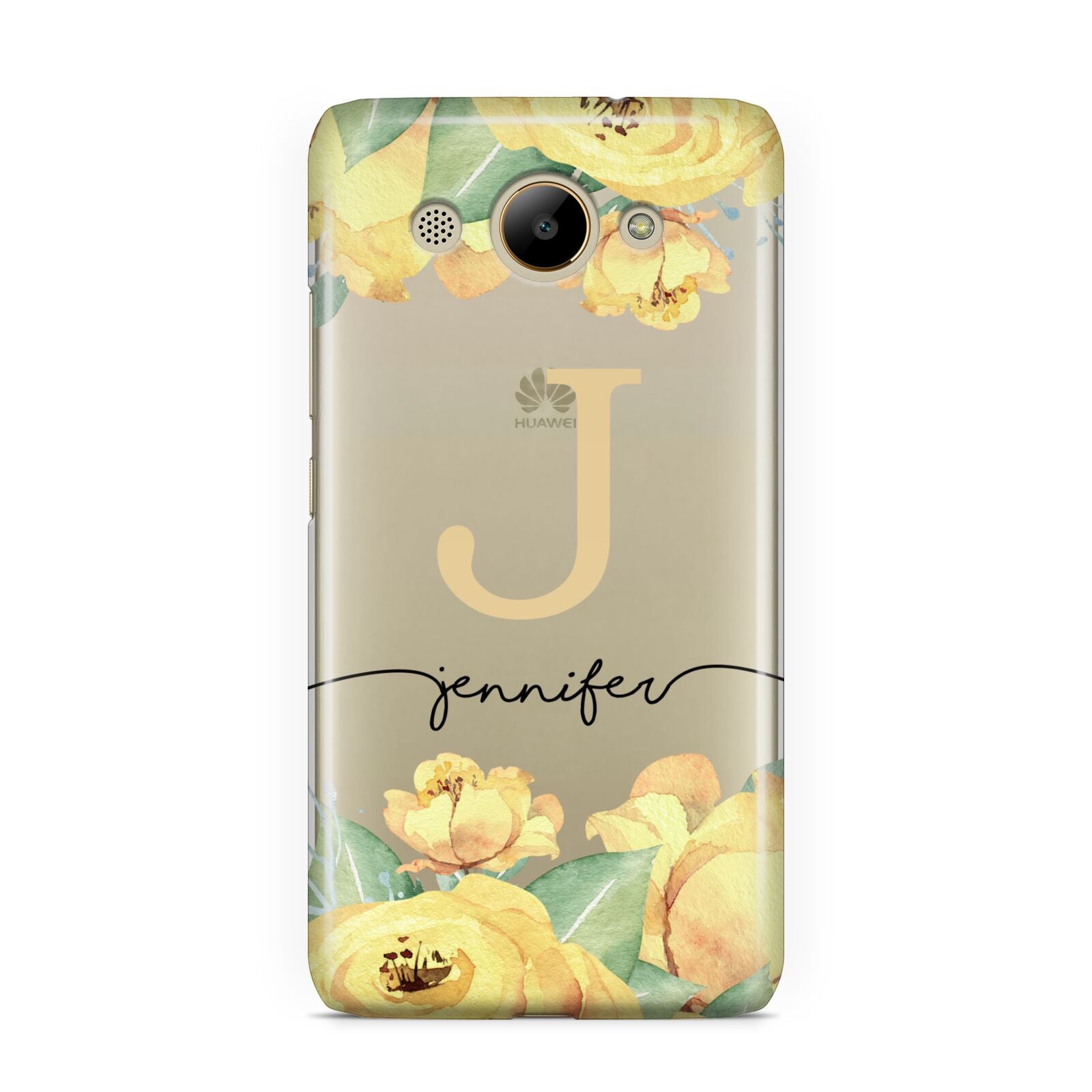 Personalised Yellow Flowers Huawei Y3 2017