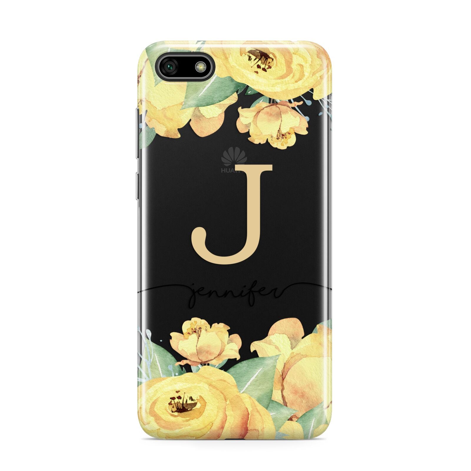 Personalised Yellow Flowers Huawei Y5 Prime 2018 Phone Case