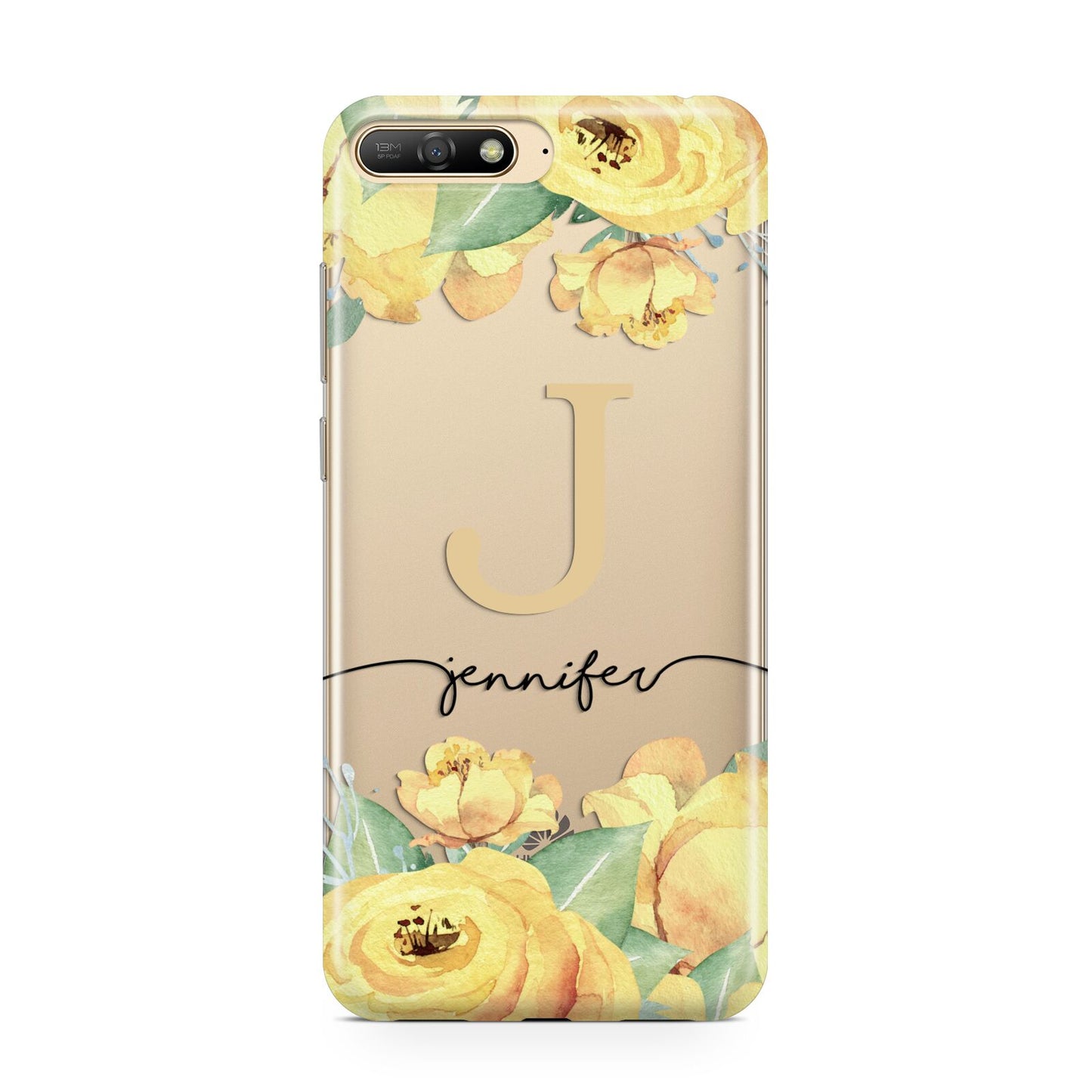 Personalised Yellow Flowers Huawei Y6 2018