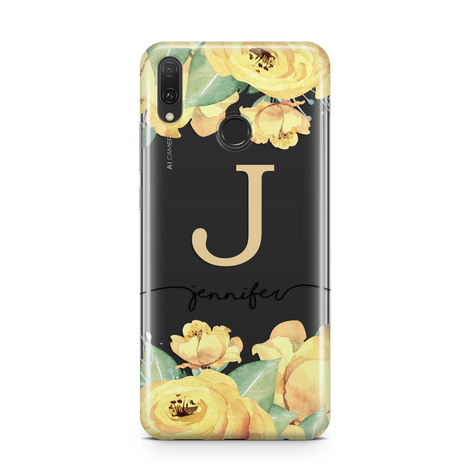 Personalised Yellow Flowers Huawei Y9 2019