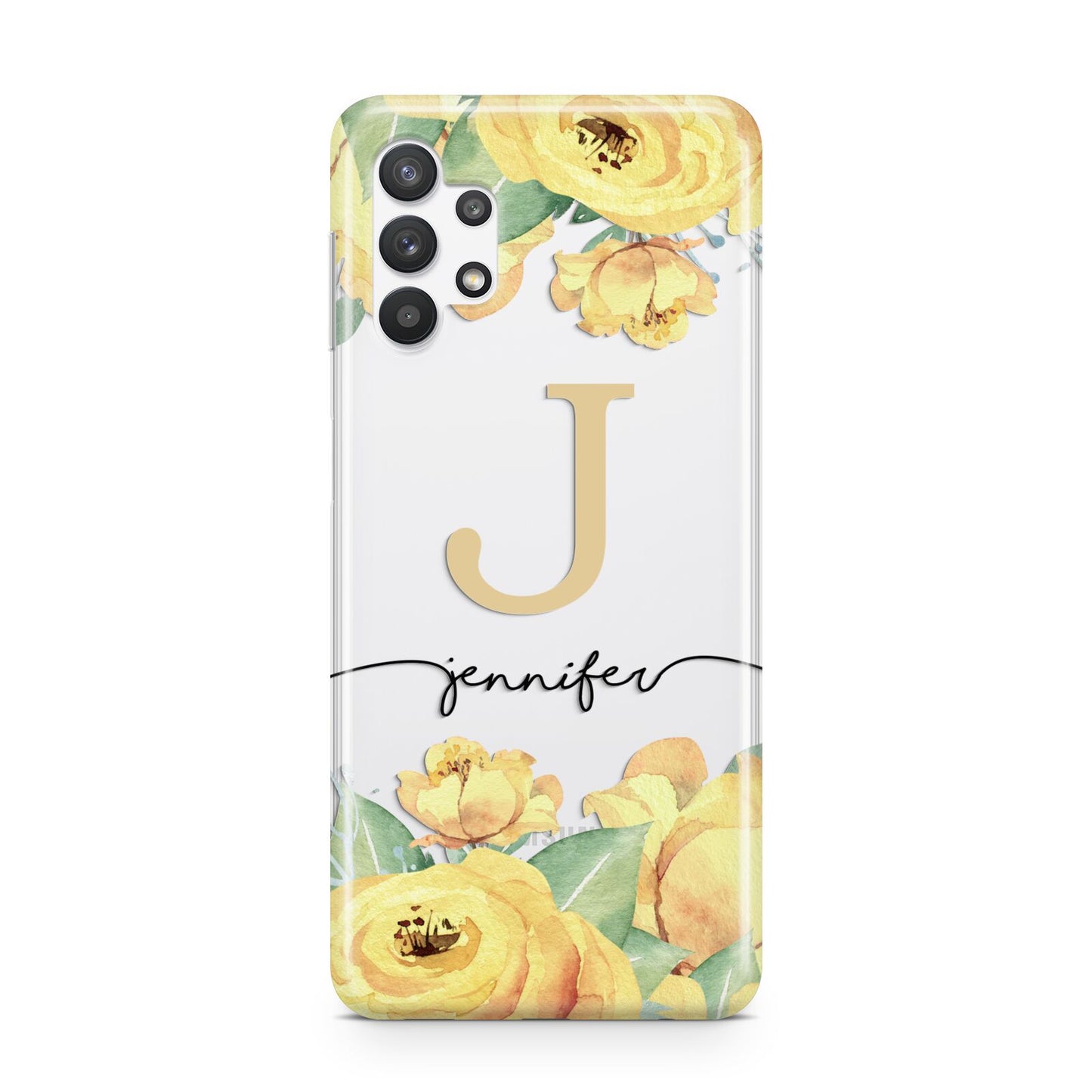 Personalised Yellow Flowers Samsung A32 5G Case