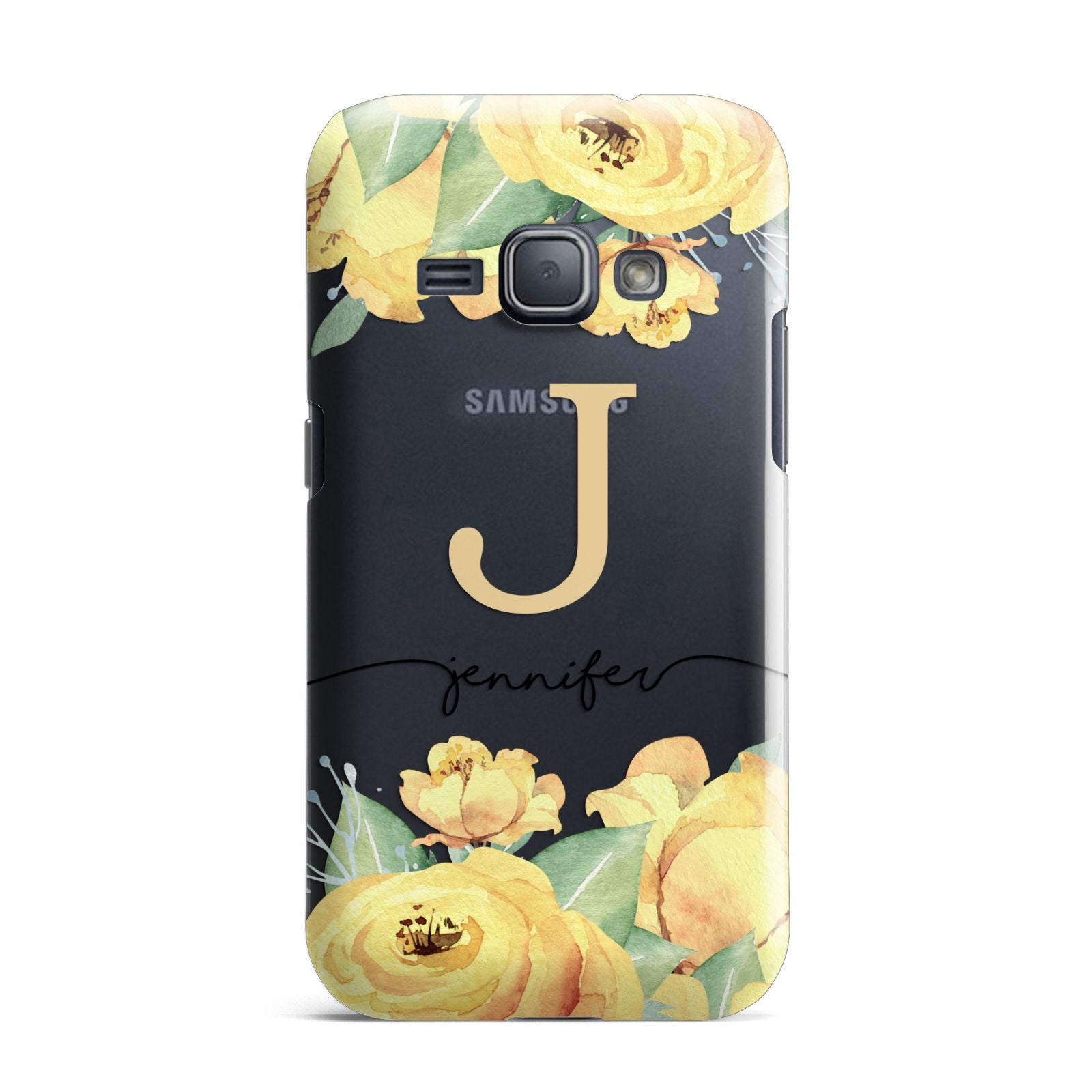 Personalised Yellow Flowers Samsung Galaxy J1 2016 Case