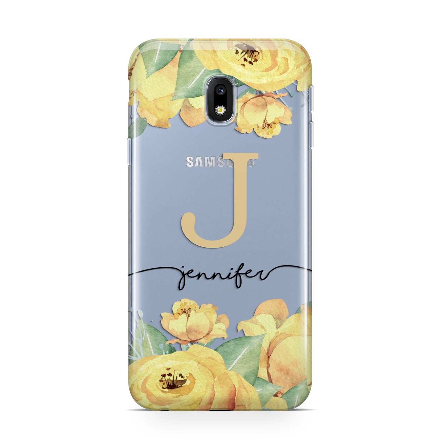 Personalised Yellow Flowers Samsung Galaxy J3 2017 Case