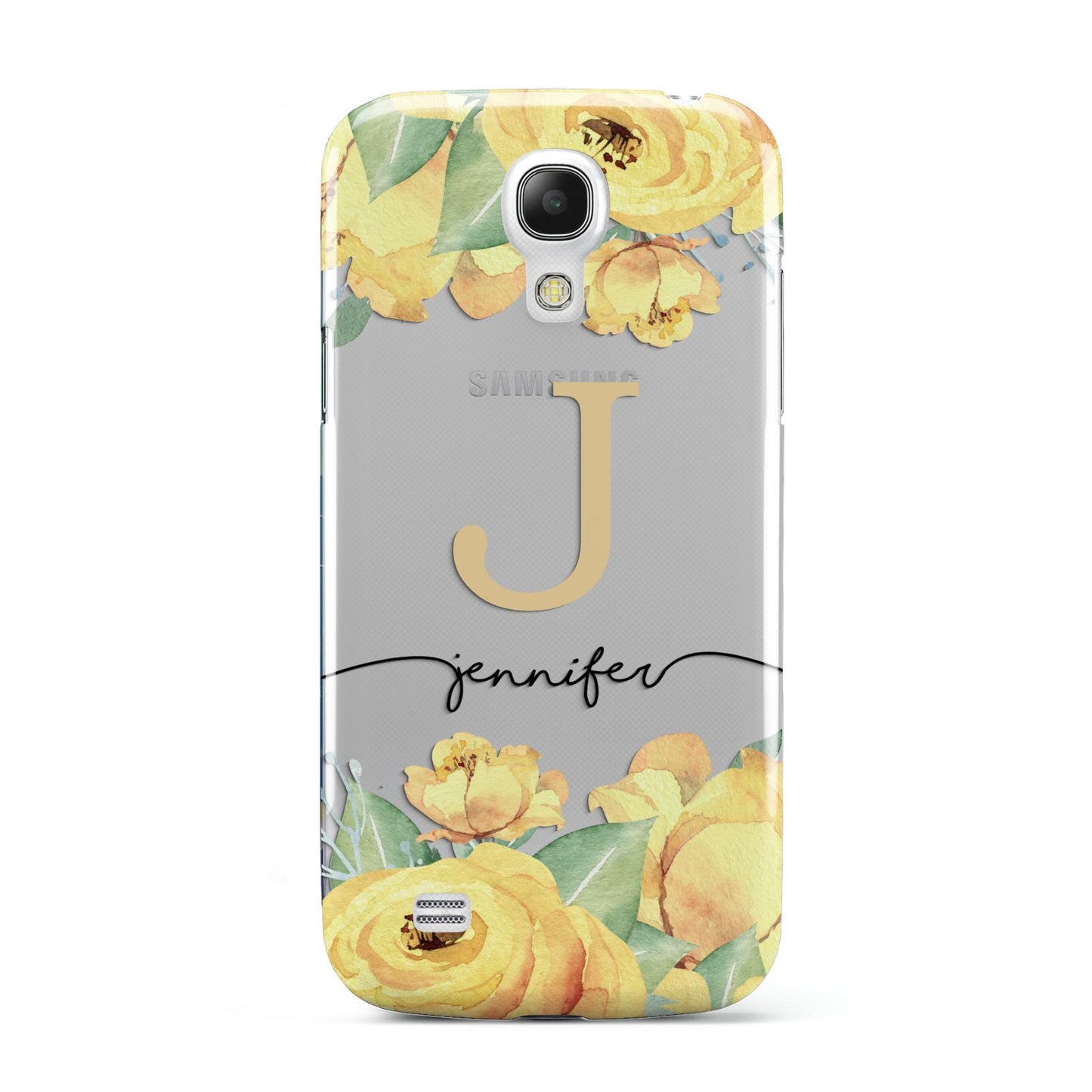 Personalised Yellow Flowers Samsung Galaxy S4 Mini Case