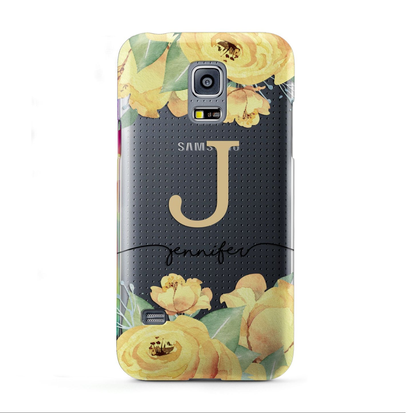 Personalised Yellow Flowers Samsung Galaxy S5 Mini Case