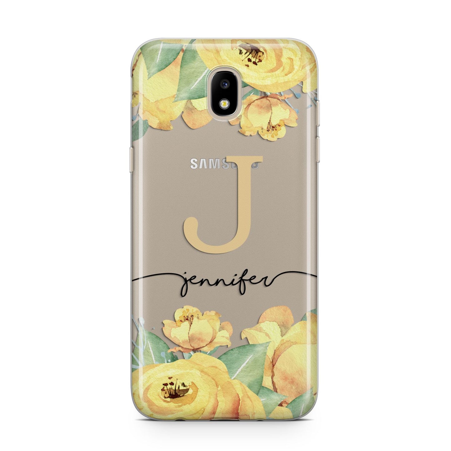 Personalised Yellow Flowers Samsung J5 2017 Case