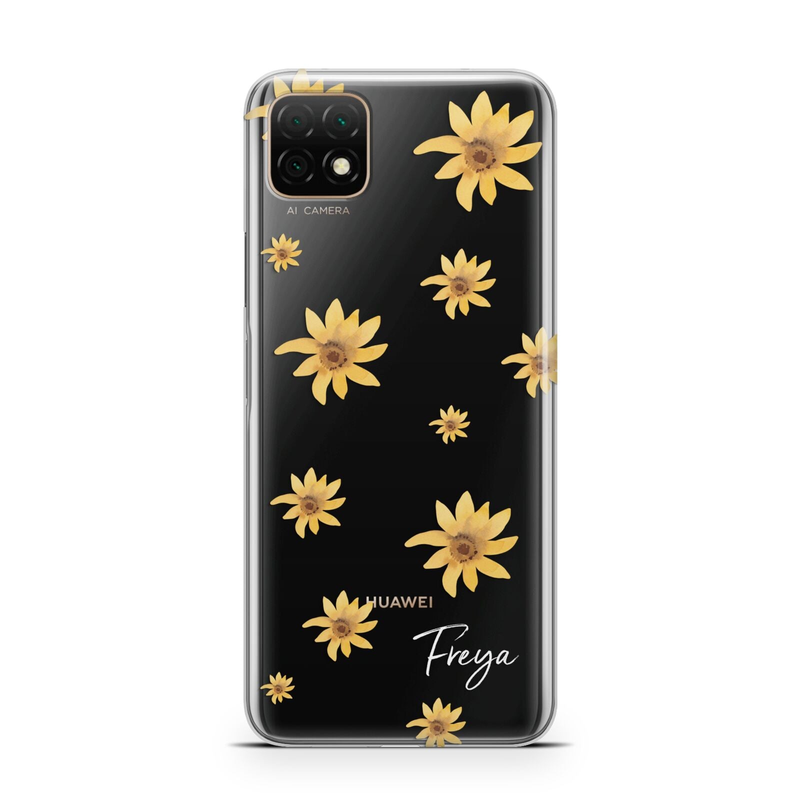 Personalised Yellow Lily Huawei Enjoy 20 Phone Case