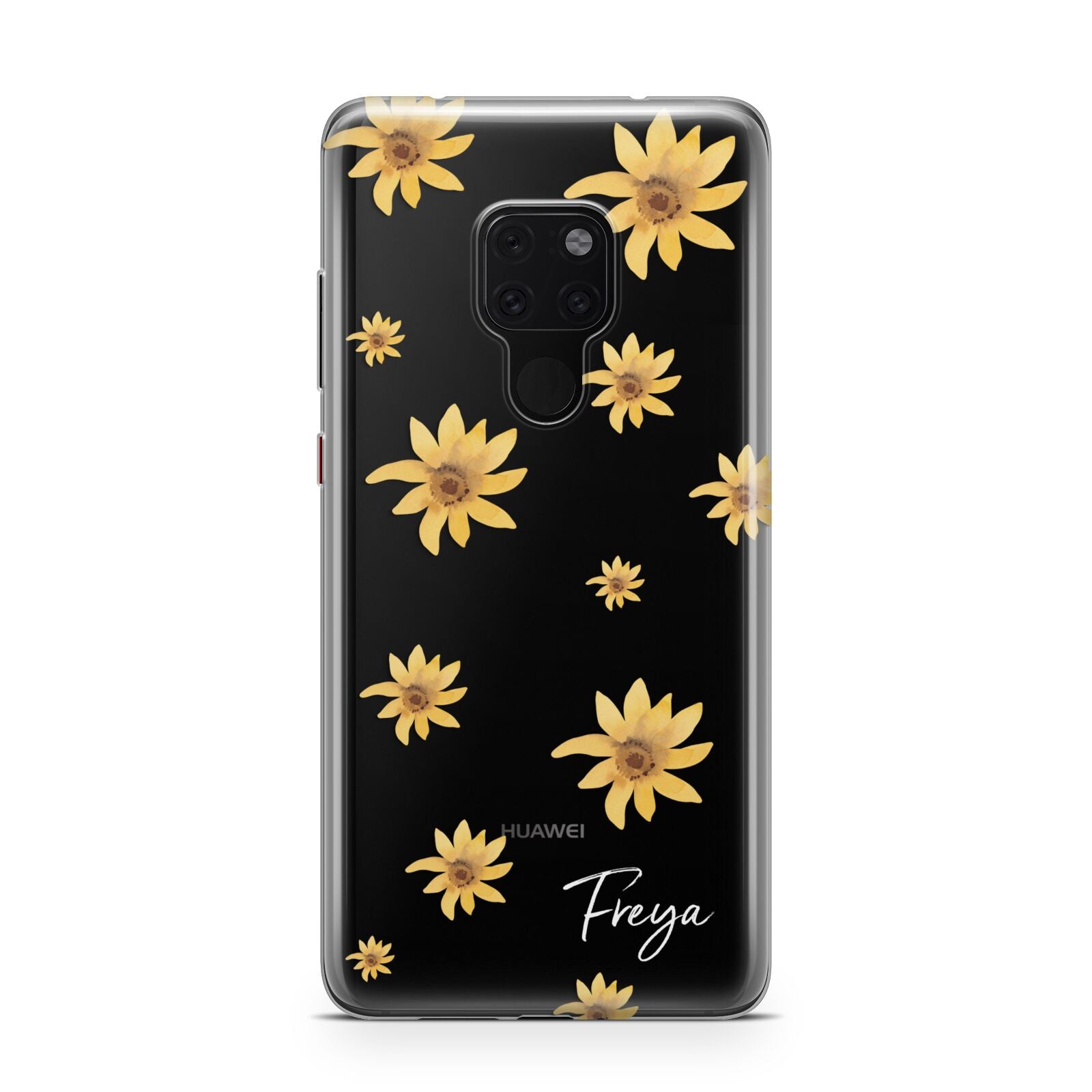 Personalised Yellow Lily Huawei Mate 20 Phone Case